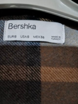 Sobrecamisa Bershka cuadros M