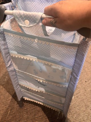 Armario Ropero Muñecos Azul y Gris