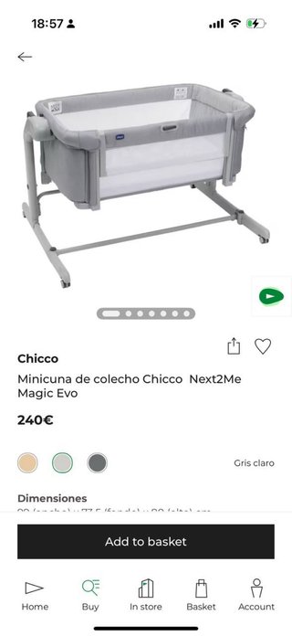 Cuna Chicco Next2Me Magic Evo