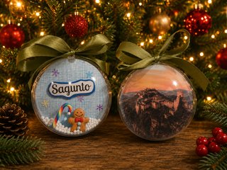 Bola de Navidad personalizada de tu pueblo