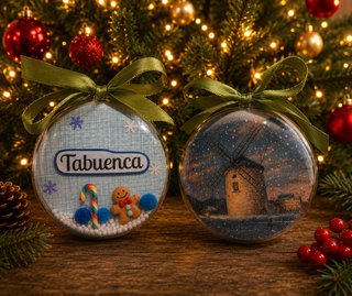 Bola de Navidad personalizada de tu pueblo