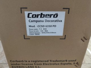 Campana extractora Corberó 60cm TEIDE636X Inox
