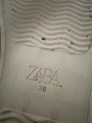 Sapatilhas Zara Tam 38 Bege/Branco