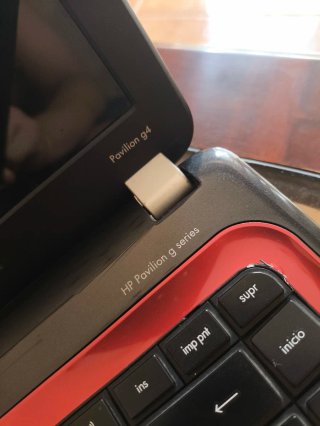 Portátil HP Pavilion Rojo/Negro