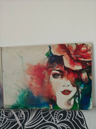 Quadri Donna Acquerello