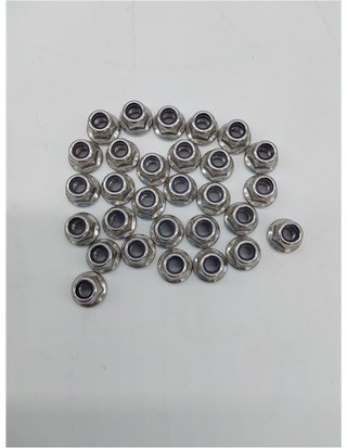 Mbsomnus Tuercas de brida M6 - 30 unidades - tuercas hexagonales - DIN 6926 - tuercas autoblocantes - acero inoxidable - A2 V2A - rosca