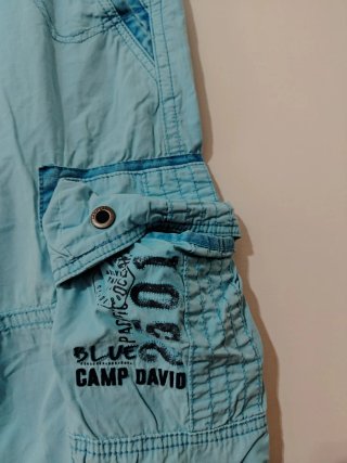 Pantaloncini cargo Camp David azzurri taglia XL