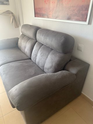 Sofá cama de 2 plazas gris/marrón (negociable)