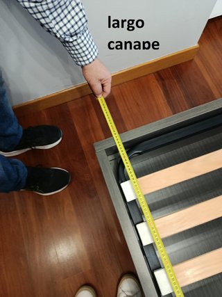 Canapé 150cm con mesitas y cabecero