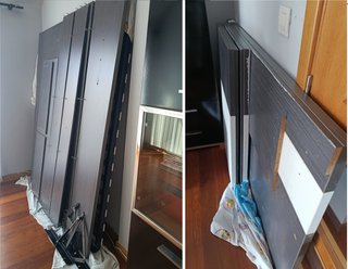 Canapé 150cm con mesitas y cabecero