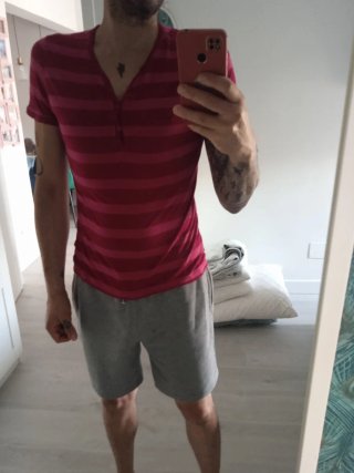 Camiseta de rayas hombre