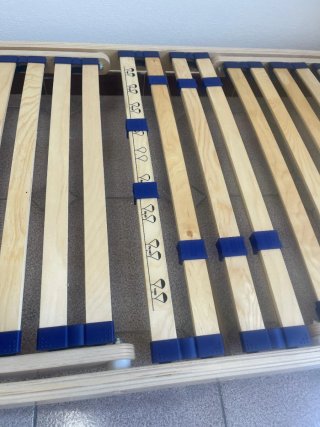 Rete a doghe singola reclinabile – 190 x 80 cm