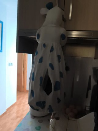 Guarda bolsas de tela con diseño de vaca