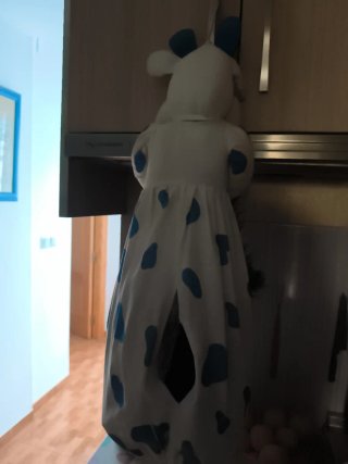 Guarda bolsas de tela con diseño de vaca