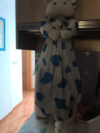 Guarda bolsas de tela con diseño de vaca