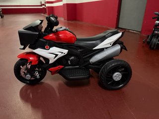 Moto eléctrica HOMCOM infantil roja y blanca