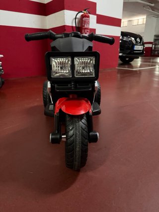 Moto eléctrica HOMCOM infantil roja y blanca