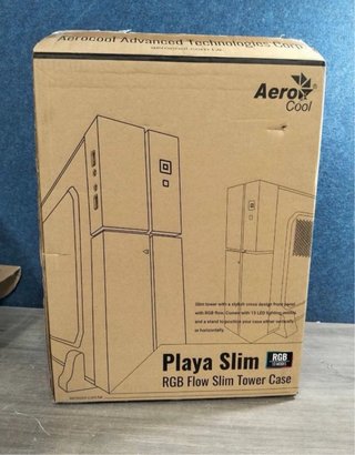 Caja ATX Aerocool Playa Slim, Negro, MicroATX/ITX