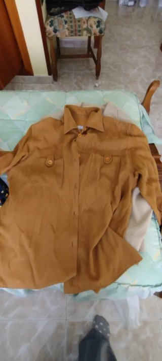 Chaqueta marrón terciopelo