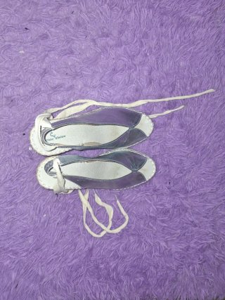 Zapatillas esparteras plata con cuña