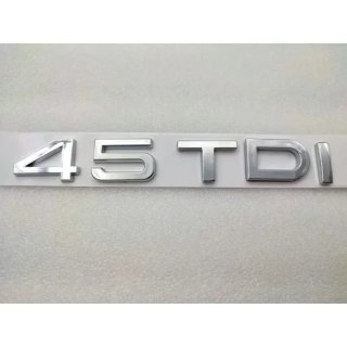 Emblema Logo AUDI 4.5 TDI plata