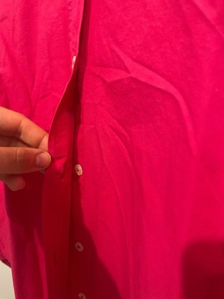 Camisa ancha Zara rosa fuerte