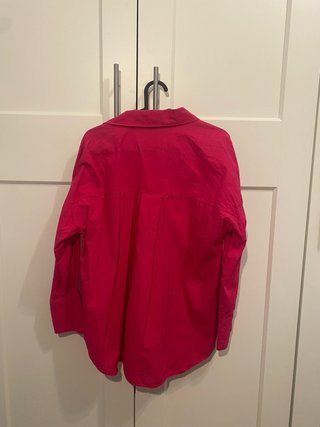 Camisa ancha Zara rosa fuerte