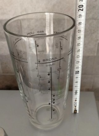 Shaker Cocktail Vintage Vetro Acciaio