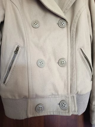Giacca Bershka S donna effetto scamosciato marrone