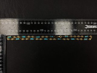 E691872-0 CADENA ORO 18K CON TURQUESA 25CM