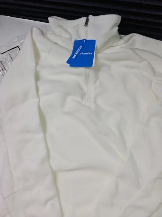 Jersey Columbia Blanco Mujer
