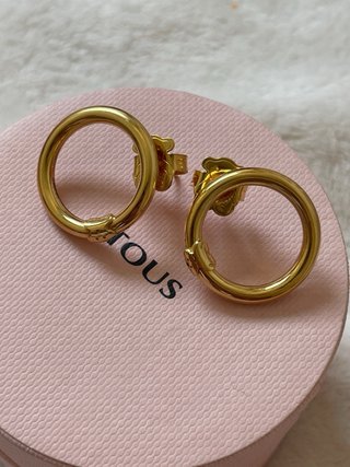 Pendientes Tous Aro Circunferencia 20mm color Oro