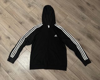 Sudadera Adidas Negra con Cremallera