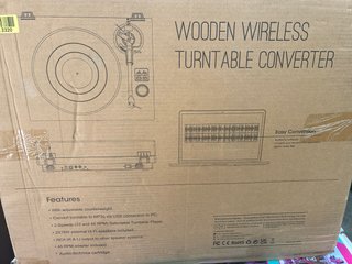 Giradischi in legno con convertitore wireless