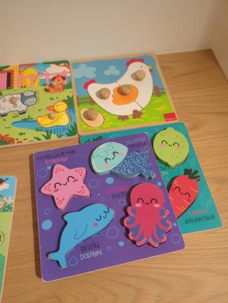 Pack puzzles madera bebé