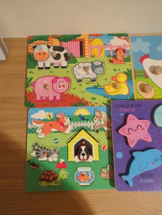 Pack puzzles madera bebé