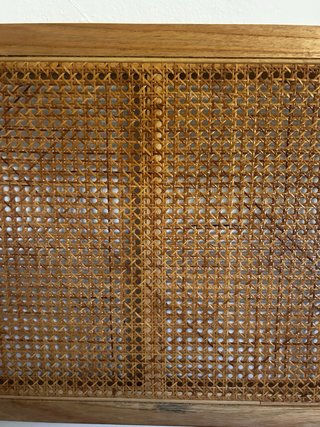 Cabecero de ratán y madera 150cm