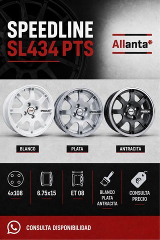 Llantas Speedline SL434 PTS 15