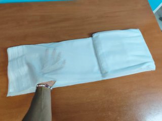 Cortina blanca 2m ancho x 1.5m largo