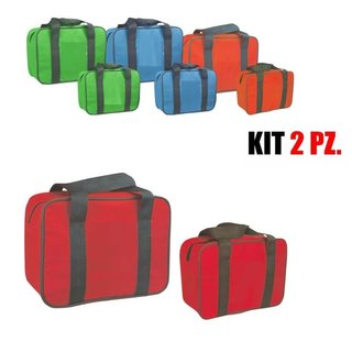 Kit 2 Borse Termiche Celeste 24LT 7LT Multifunzionali e