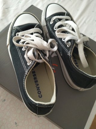 Converse Niña/Niño Negro y Blanco