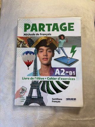 PARTAGE A2/B1 LIVRE+CAHIER