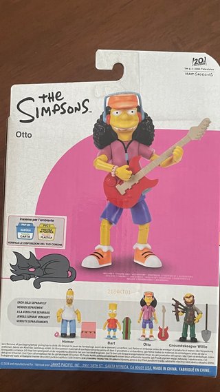 Action Figure Otto The Simpsons Jakks