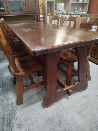 Comedor madera maciza 6 sillas