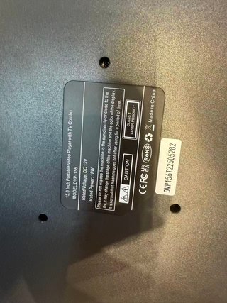 Reproductor de DVD portátil con TV integrada, 15.6