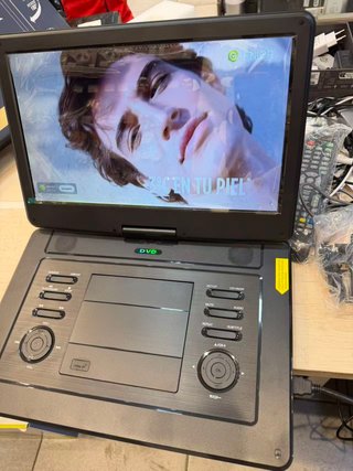 Reproductor de DVD portátil con TV integrada, 15.6