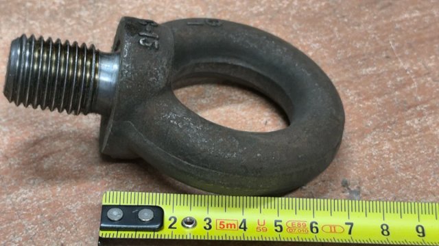 5 Cáncamos Macho M22 Negro