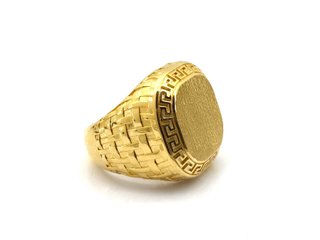 Sello Oro 18K Estilo Versace