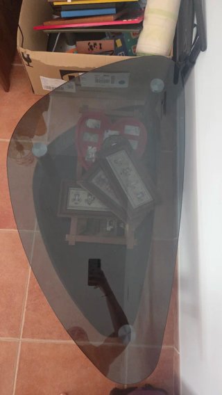 Mesa de cristal moderna