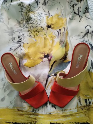 Pollini Sandali Sabot con tacco Multicolor EUR 36